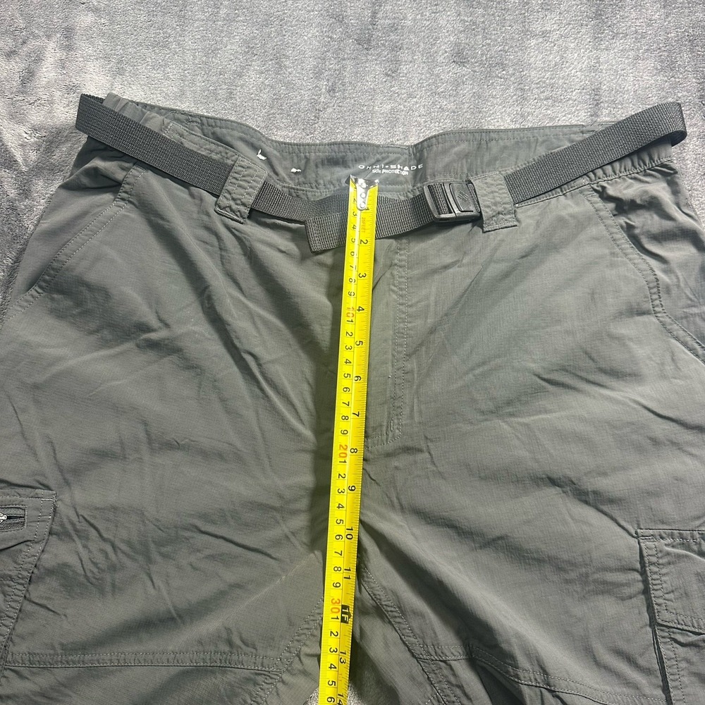 Columbia Omnishade Lightweight Men's Khaki Pants Size 44x32 Belted Pockets - Picture 10 of 12